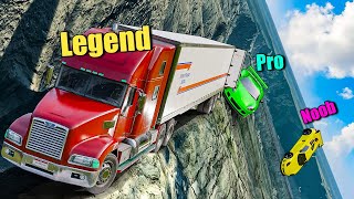 Every Vehicle vs Dangerous Roads in GTA 5 [upl. by Klement]