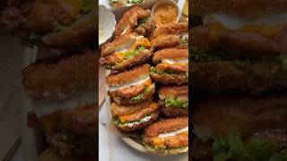 Crunchy Chicken Sandwiches food recipe foryou chicken sandwich [upl. by Giffard81]