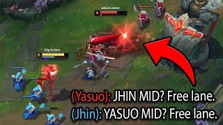 WHEN THE BEST YASUO MEETS JHIN MID [upl. by Aknaib]