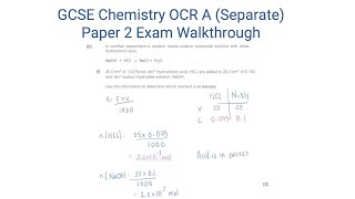 OCR A GCSE Chemistry Paper 2 Exam Walkthrough  Separate Science [upl. by Boardman]