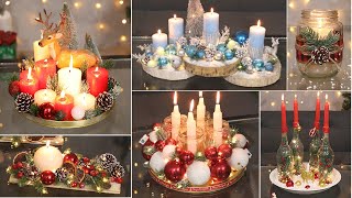 11 Beautiful Christmas Centerpiece Ideas With Candles  Diy Christmas 2023 [upl. by Einatsed]