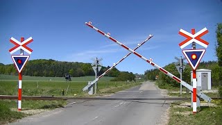 Spoorwegovergang Ulstrup DK  Railroad crossing  Jernbaneoverskæring [upl. by Uaeb101]