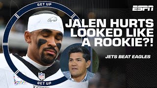 The Jets made Jalen Hurts look like a rookie  Tedy Bruschis reaction to the Eagles loss  Get Up [upl. by Eirrab755]