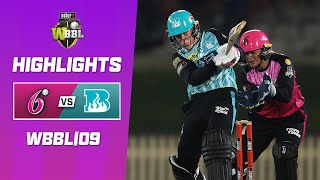 Sydney Sixers v Brisbane Heat  WBBL09 [upl. by Anaehr]