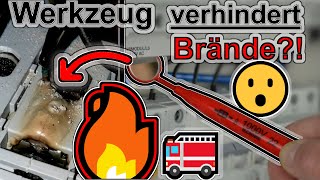 🔥 WERKZEUG verhindert BRÄNDE 😮 Mängel in elektrischen Anlagen beim Prüfen frühzeitig entdecken 🧐 [upl. by Erasaec]