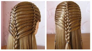 Coiffure pour tous les jours cheveux longmi long ✬ Coiffure avec tresse ✬ facile à faire [upl. by Iana]