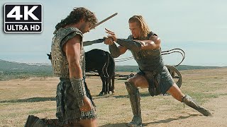 Troy 2004 Hector vs Achilles ORIGINAL MUSIC 4K UHD [upl. by Tsiuqram644]