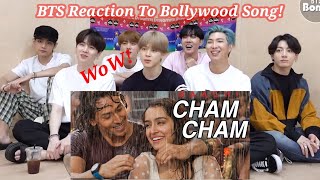 BTS reaction to bollywood songCham Cham songBTS reaction to Indian songsBTS 2020 [upl. by Mariette]