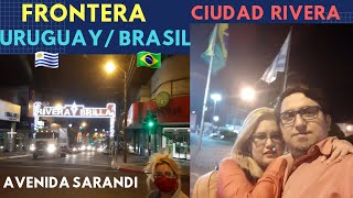 Frontera Brasil Uruguay Avenida Sarandí Ciudad Rivera Rivera Brilla 2020 con Cubanos en Uruguay [upl. by Quintus]