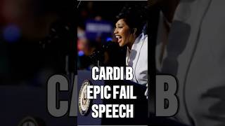 Cardi B’s SHOCKING Speech Fail DESTROYS Kamala Harris’ Campaign 🚨😱 shorts [upl. by Nnyl542]