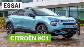 Essai Citroën ëC4  une compacte électrique au look de SUV [upl. by Sokul]