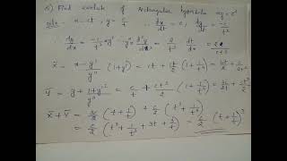 Evolute of rectangular hyperbola part 1 [upl. by Airenahs]