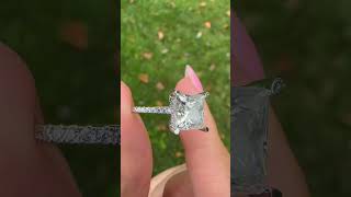 Princess Cut Moissanite Engagement Ring [upl. by Netsryk802]