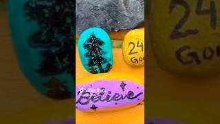 DIY Cute stone painting idea ruartandcraft smallbusiness diy craftideas stonepainting paint [upl. by Airod]