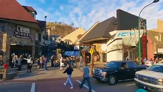 Strolling Gatlinburg Downtown Tennessee Walking Tour  Travel Vlog [upl. by Loveridge]