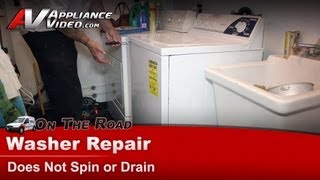 Hotpoint Washer Repair  Does Not Spin or Drain  Pump [upl. by Annua]