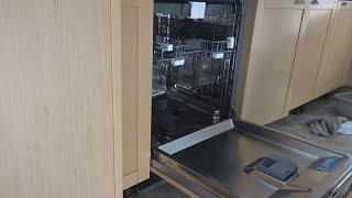 Beko dishwasher DIN28R22  DIY install builtin integrated dishwasher [upl. by Acireit]