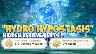 HIDDEN ACHIEVEMENT  Bio Oceanic Weapon amp Dry Clean Achievement Hydro Hypostasis Genshin Impact [upl. by Bryanty]