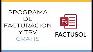 📠 Programa de facturación y TPV gratis en 2021 💻 [upl. by Jenei455]