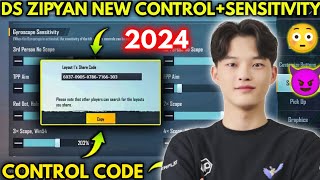 UPDATE 30 DS ZIPYAN NEW BEST SENSITIVITY  CODE AND BASIC SETTING CONTROL PUBG MOBILE [upl. by Aihsaei]