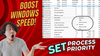 How to set Process Priority in Windows 11  Boost your computers speed like a pro [upl. by Ardnassak216]