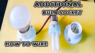 ⭕ Paano Mag Wiring Ng Additional Bulb O Receptacle Socket ⦿ How To Wire Additional Bulb Socket [upl. by Cressler752]