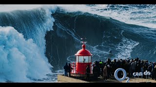 Surfing the Unsurfable How we surfed possibly the biggest wave ever at Nazare [upl. by Laven]