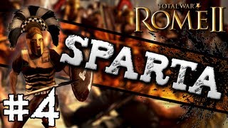 Total War Rome II Sparta Campaign 4  Aiming for Athens [upl. by Tasia]