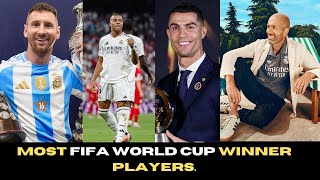 MOST FIFA WORLD CUP WINNER PLAYERS [upl. by Ahseyd]