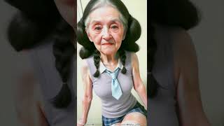 Age progression time lapse shorts douyin tiktok shortsvideo dance aigenerated [upl. by Osy]