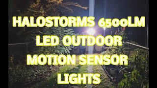 Halostorms 6500LM LED Outdoor Motion Sensor Lights 270 Degree [upl. by Niatirb]