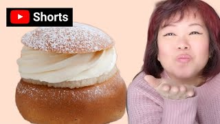 How to Make Swedish Semla Buns  Semlor shorts [upl. by Darsie]