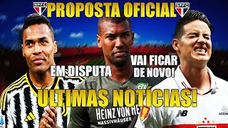 SÃO PAULO DISPUTA COM FLAMENGO JOGADOR PRESIDENTE CRAVA ALEX SANDRO JAMES CONTINUA NO SPFC e [upl. by Pulsifer743]