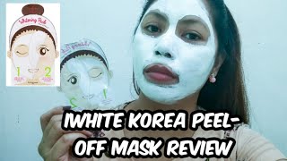 iWhite Korea Whitening Pack Peeloff Mask Review [upl. by Vevina]