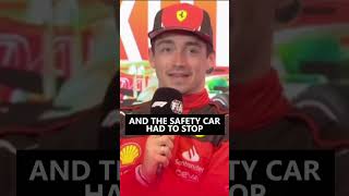 Leclerc quotI said a CATquot 🤣 f1 formula1 [upl. by Hodge]