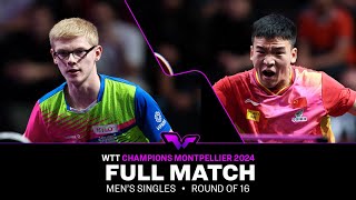 FULL MATCH  Felix Lebrun vs Xiang Peng  MS R16  WTTMontpellier 2024 [upl. by Esinnej]