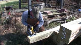 How to Build a Pole Barn Pt 3  Setting Posts [upl. by Ecinuahs]