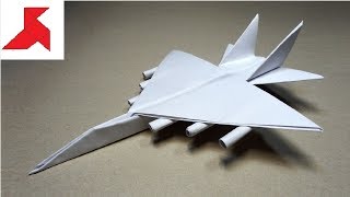 DIY ✈️  How to make a FIGHTER Plane with rockets from A4 paper [upl. by Pasco]