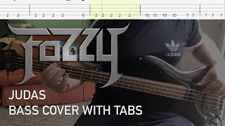 Fozzy  Judas Bass Cover with Tabs [upl. by Erusaert]