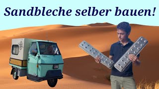 Sandbleche selber bauen  Ape 50 Camper im Gelände [upl. by Tatiana]