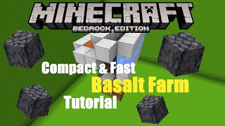 Minecraft Bedrock  Super Fast Basalt Farm 116 Tutorial  576 Basalt per Minute [upl. by Edgardo]