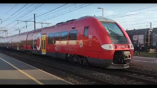 French TER arriving and departing at Rivesaltes France [upl. by Aliakim71]