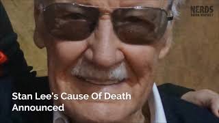 Stan Lee Cause Of Death Announced [upl. by Esiahc]