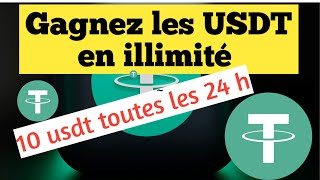 Comment gagner des USDT tous les jours en illimité dans Trust wallet  fiable et sécurisé [upl. by Nowed910]