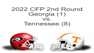 Game 5  2022 College Football 12Team Playoff Simulation NCAA 14  Georgia vs Tennessee [upl. by Feldt920]