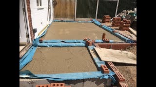 How to build an extension part 3 concrete floor slab [upl. by Dann]