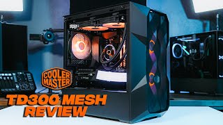 This case CANT BE This Cold Can it Cooler Master TD300 Mesh MATX PC Case Review [upl. by Oberg]