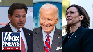 Biden appears to send subtle jab to Kamala Harris amid DeSantis feud [upl. by Ilah]