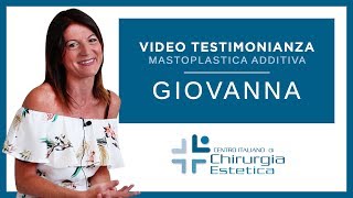 Mastoplastica Additiva  La testimonianza di Giovanna [upl. by Chelsy]