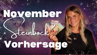 Vorhersage November  STEINBOCK Aszendent Sonne und Mond 🍁🖤🕯️ Psychic Tarot Reading  Glory Mueller [upl. by Wickner]